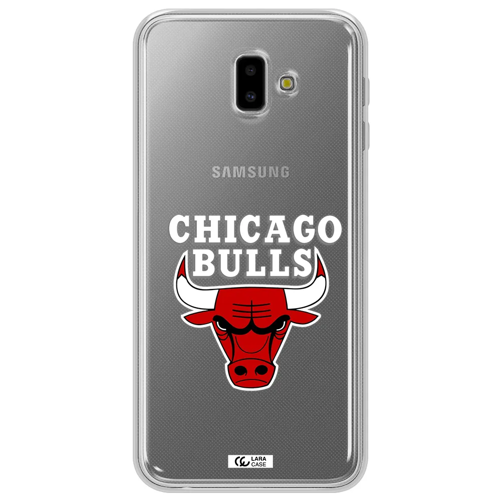 Chicago Bulls Samsung J6 Plus Clear TPU Case