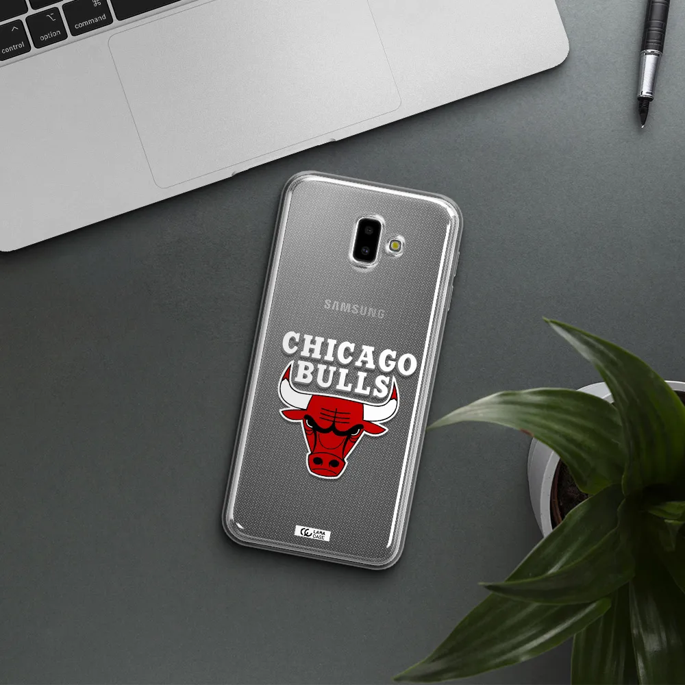 Chicago Bulls Samsung J6 Plus Clear TPU Case