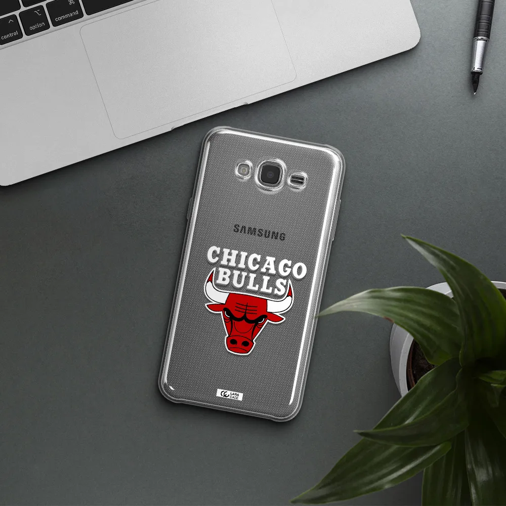 Chicago Bulls Samsung J7 2015 Clear TPU Case