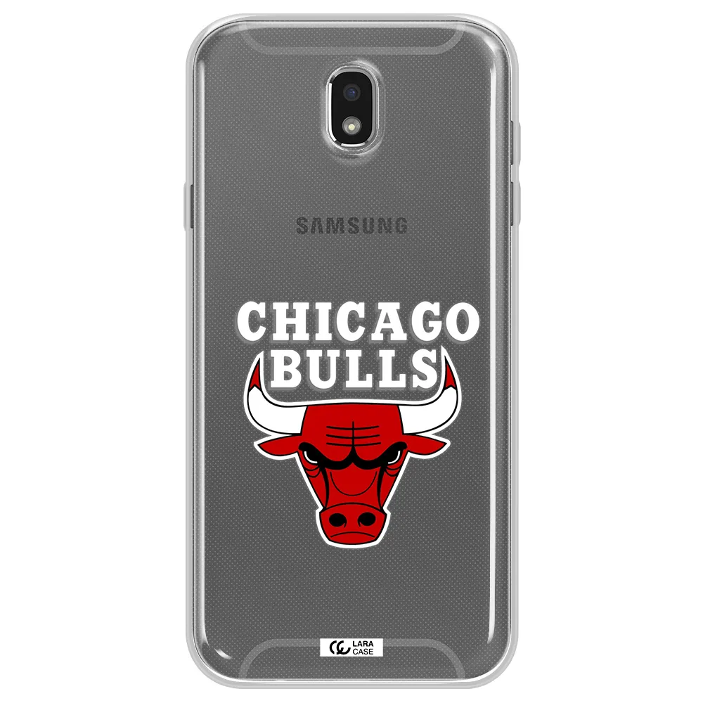 Chicago Bulls Samsung J7 Pro Clear TPU Case
