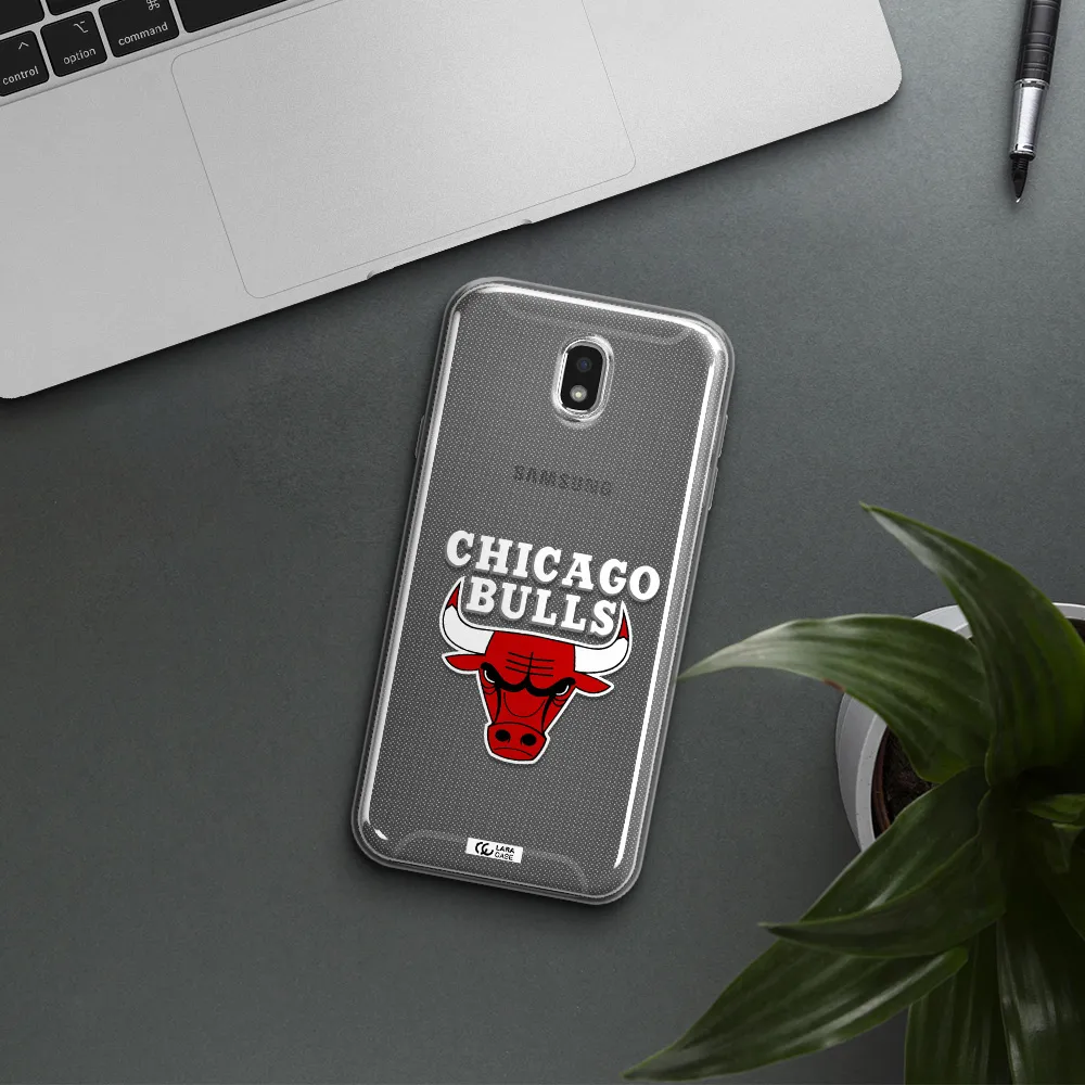 Chicago Bulls Samsung J7 Pro Clear TPU Case