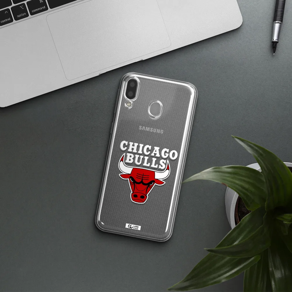 Chicago Bulls Samsung M20 Clear TPU Case