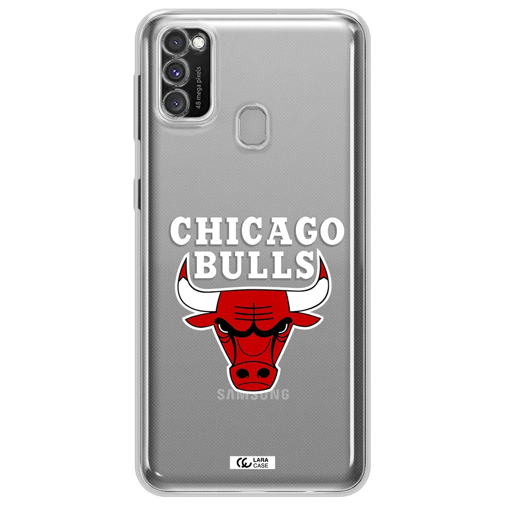 Chicago Bulls Samsung M30S Clear TPU Case