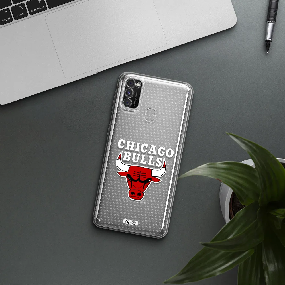 Chicago Bulls Samsung M30S Clear TPU Case