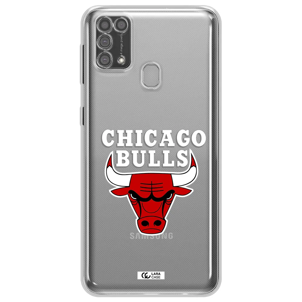 Chicago Bulls Samsung M31 Clear TPU Case