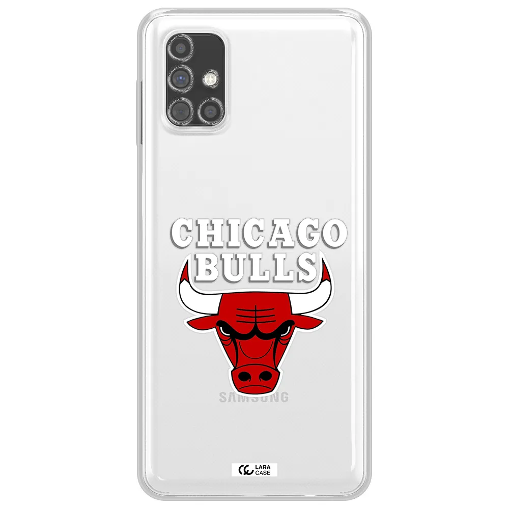 Chicago Bulls Samsung M31S Clear TPU Case