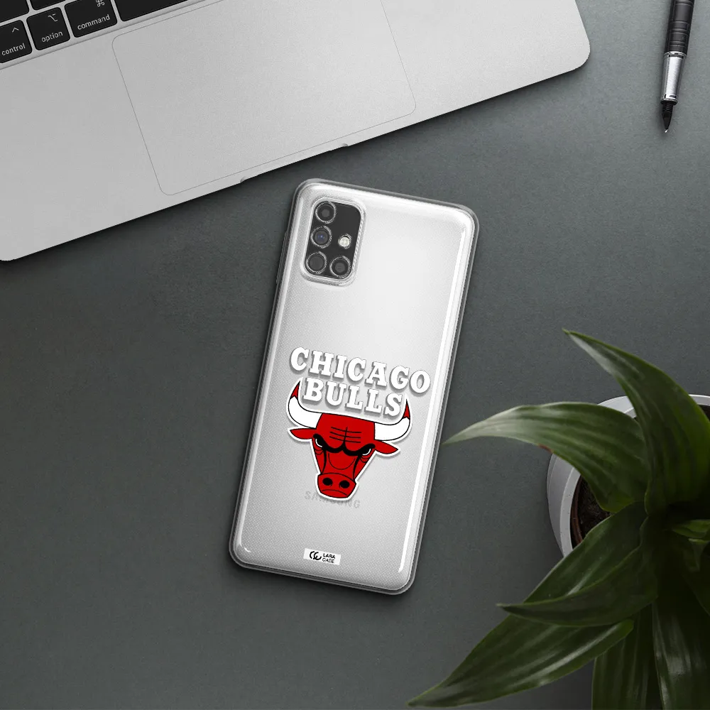Chicago Bulls Samsung M31S Clear TPU Case