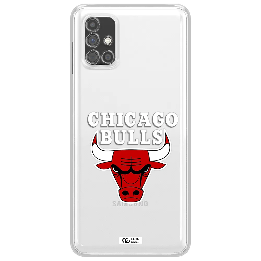 Chicago Bulls Samsung M51 Clear TPU Case