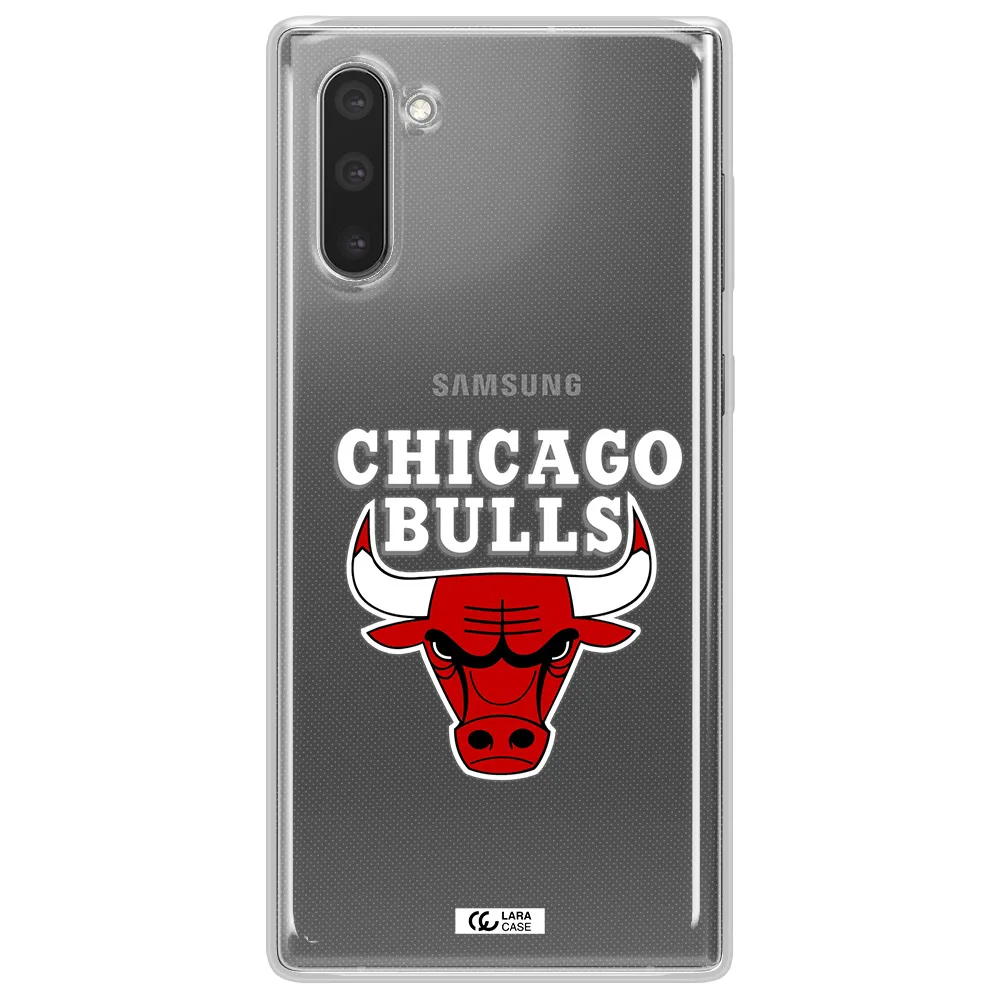 Chicago Bulls Samsung Note 10 Clear TPU Case