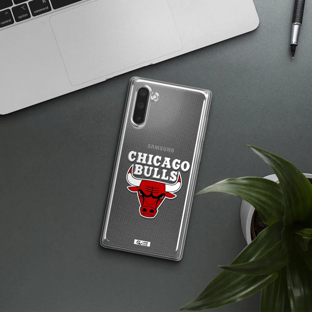 Chicago Bulls Samsung Note 10 Clear TPU Case