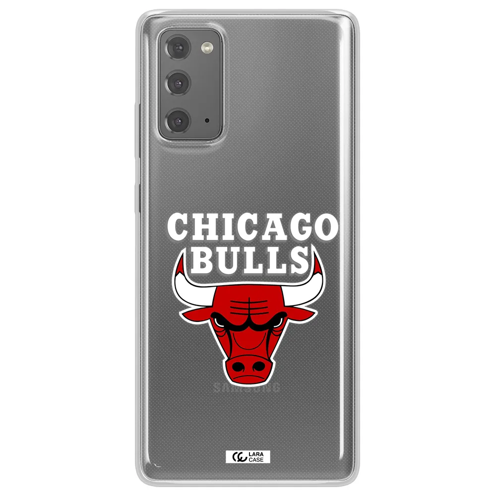 Chicago Bulls Samsung Note 20 Clear TPU Case