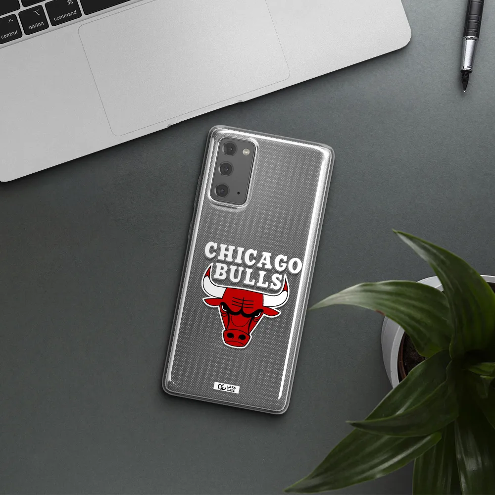 Chicago Bulls Samsung Note 20 Clear TPU Case