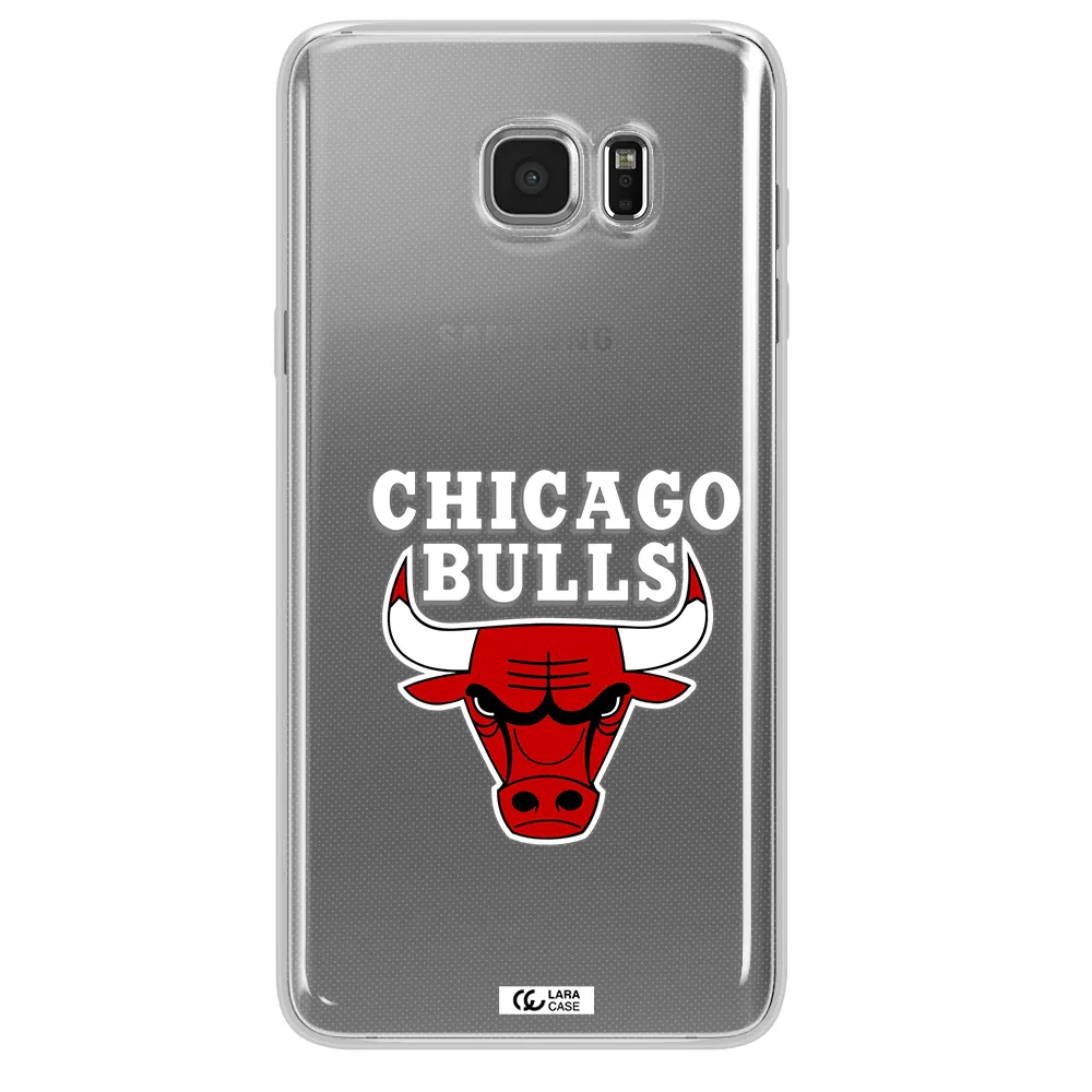 Chicago Bulls Samsung Note 5 Clear TPU Case