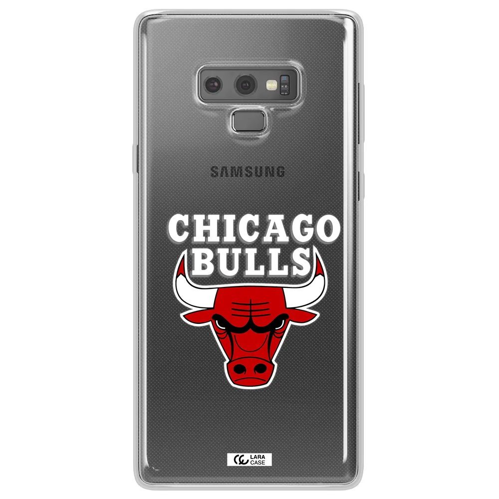 Chicago Bulls Samsung Note 9 Clear TPU Case