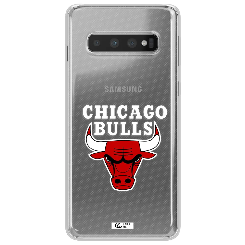 Chicago Bulls Samsung S10 Plus Clear TPU Case