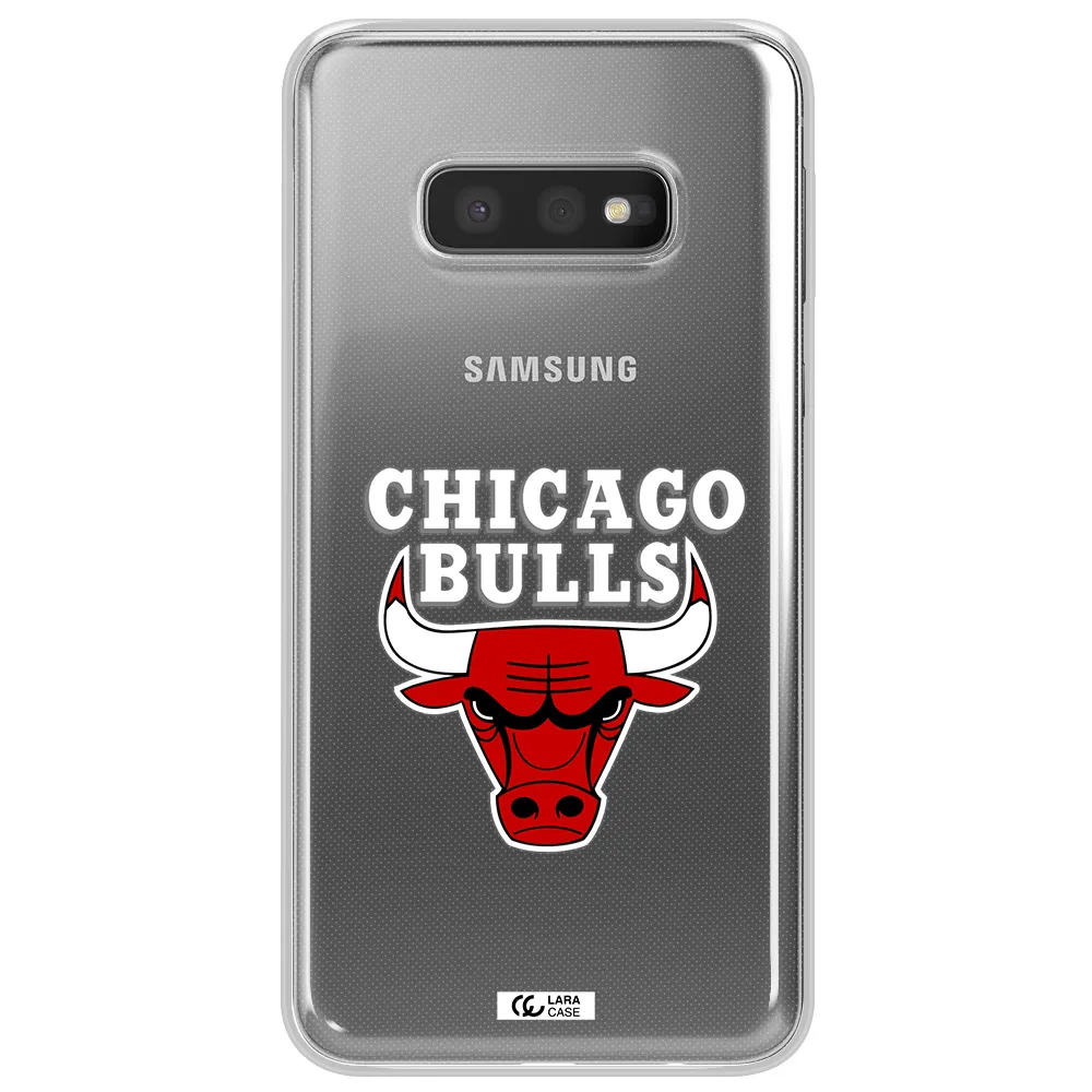 Chicago Bulls Samsung S10e Clear TPU Case