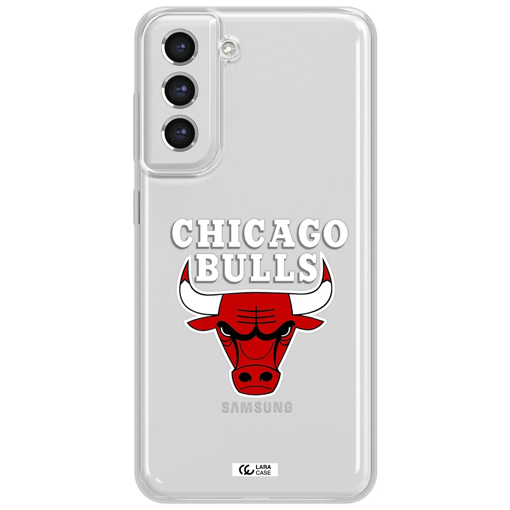 Chicago Bulls Samsung S21 Fe Clear Tpu Case