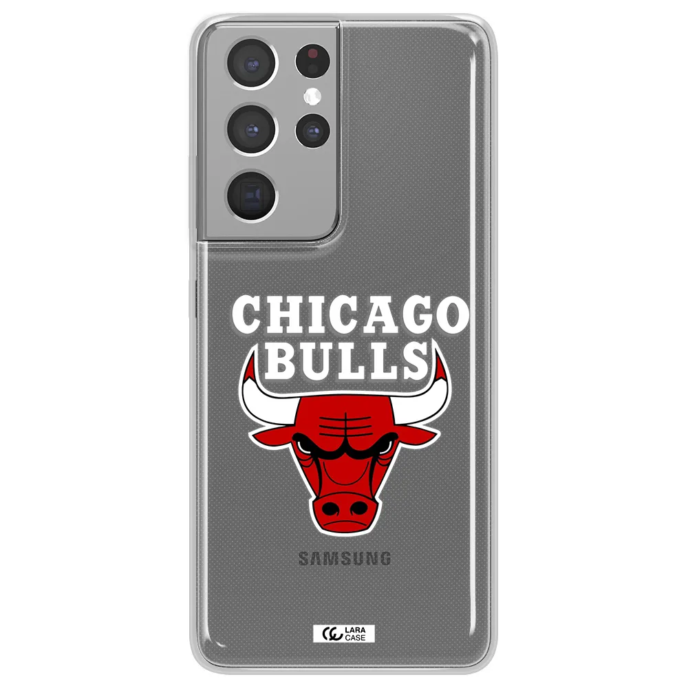 Chicago Bulls Samsung S21 Ultra Clear TPU Case