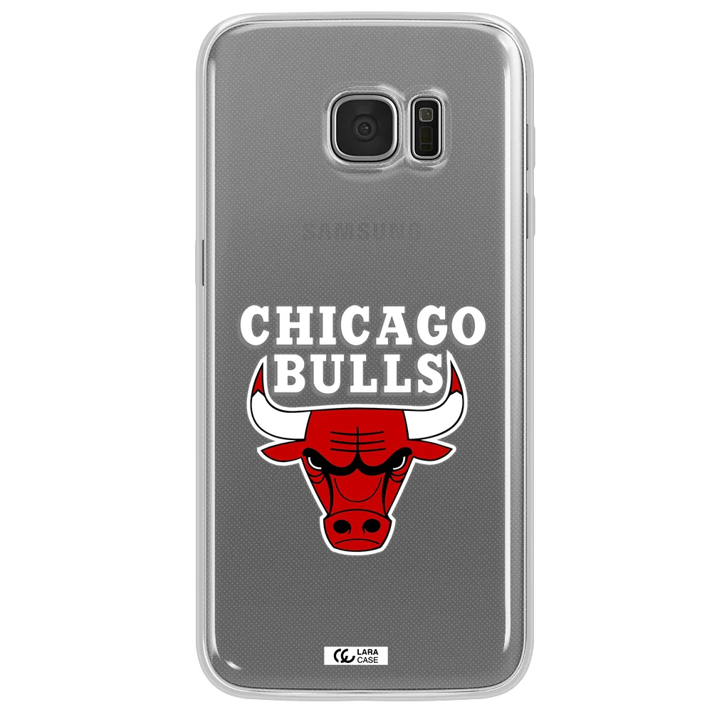 Chicago Bulls Samsung S7 Edge Clear TPU Case