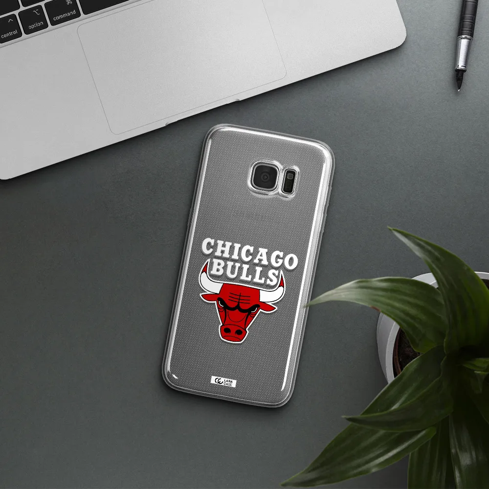 Chicago Bulls Samsung S7 Edge Clear TPU Case