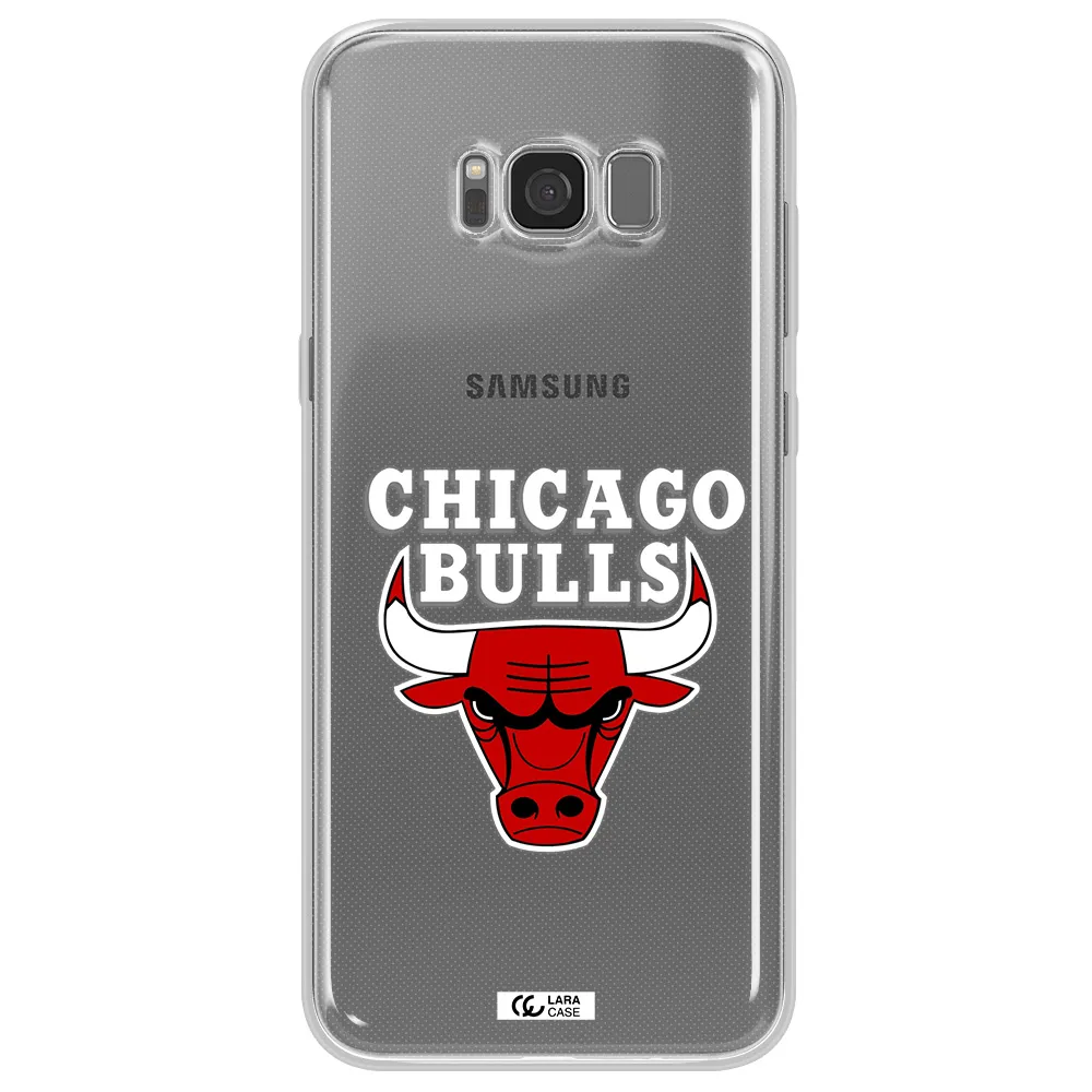 Chicago Bulls Samsung S8 Plus Clear TPU Case