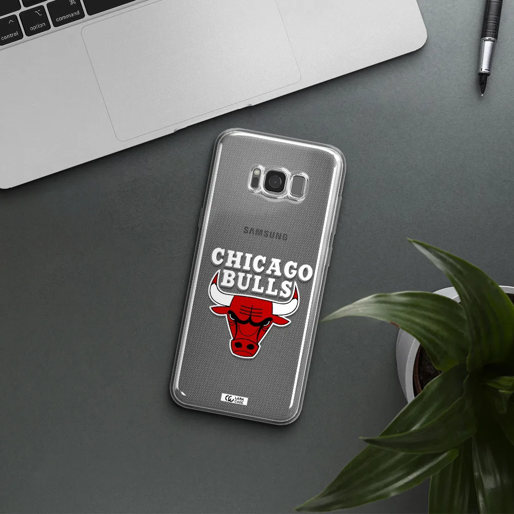 Chicago Bulls Samsung S8 Plus Clear TPU Case