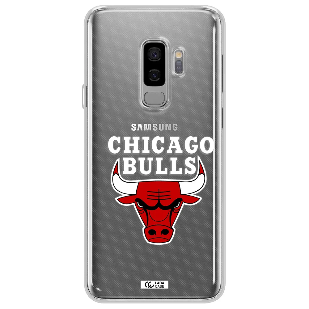 Chicago Bulls Samsung S9 Plus Clear TPU Case