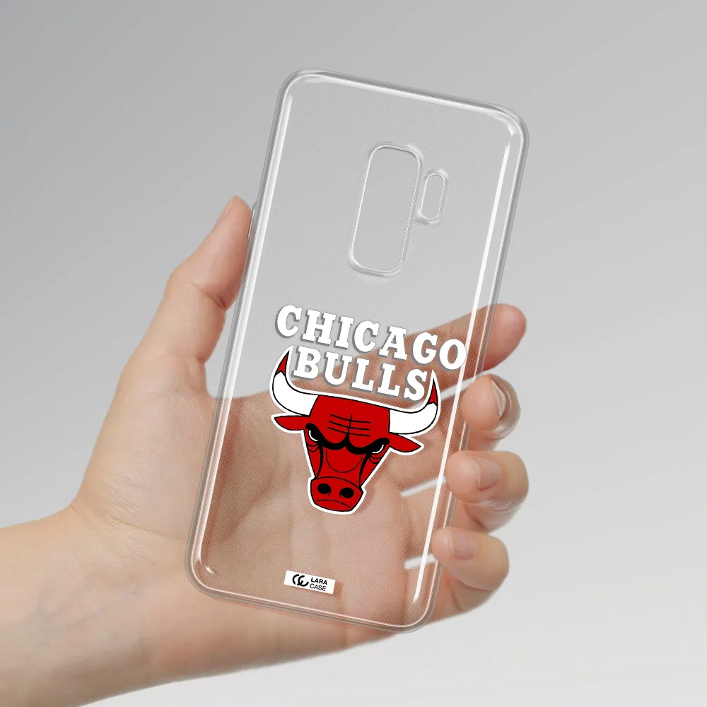 Chicago Bulls Samsung S9 Plus Clear TPU Case