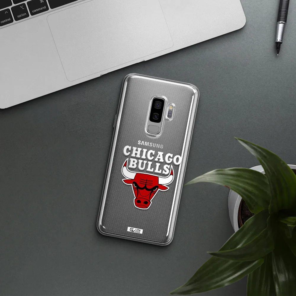 Chicago Bulls Samsung S9 Plus Clear TPU Case