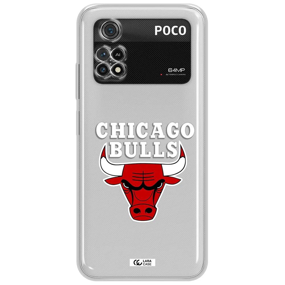 Chicago Bulls Xiaomi Poco M4 Pro 4G Clear Tpu Case