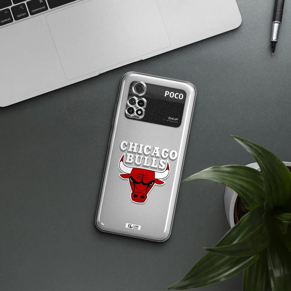 Chicago Bulls Xiaomi Poco M4 Pro 4G Clear Tpu Case