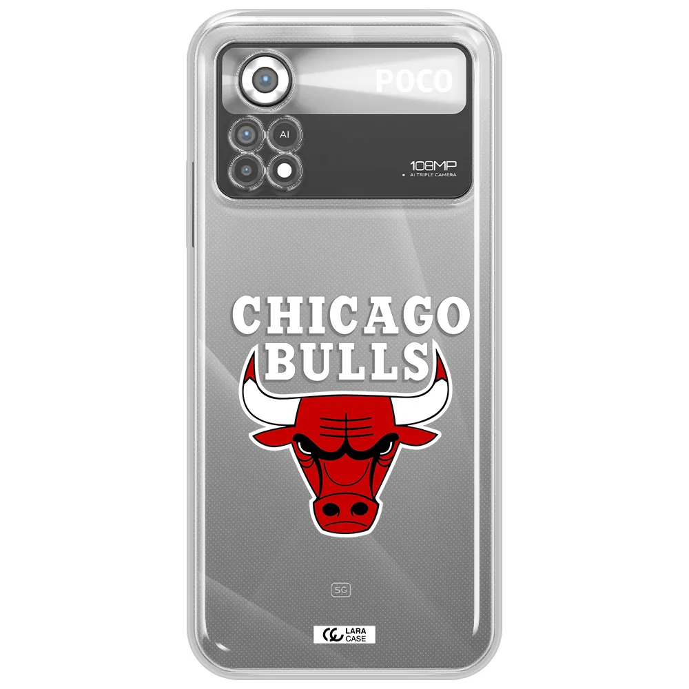Chicago Bulls Xiaomi Poco X4 Pro Clear TPU Case