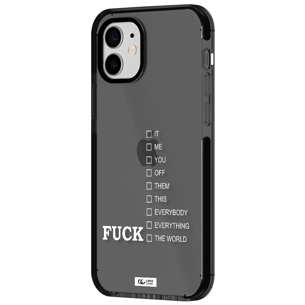 F#*K Ways Apple iPhone 11 impact Smoke Black Case