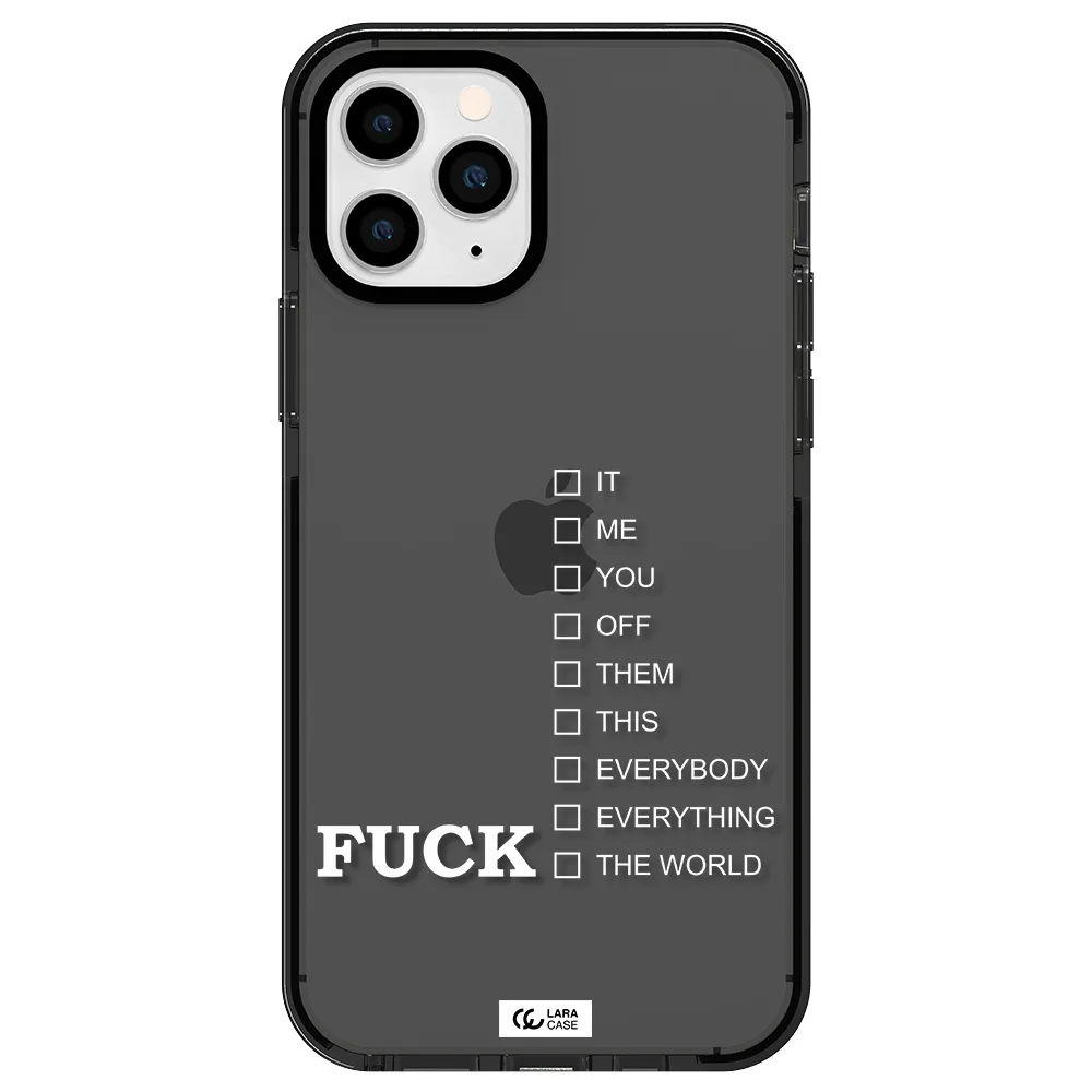 F#*K Ways Apple iPhone 11 pro impact Smoke Black Case