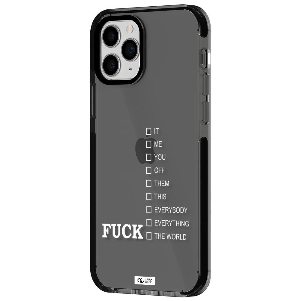 F#*K Ways Apple iPhone 11 pro impact Smoke Black Case