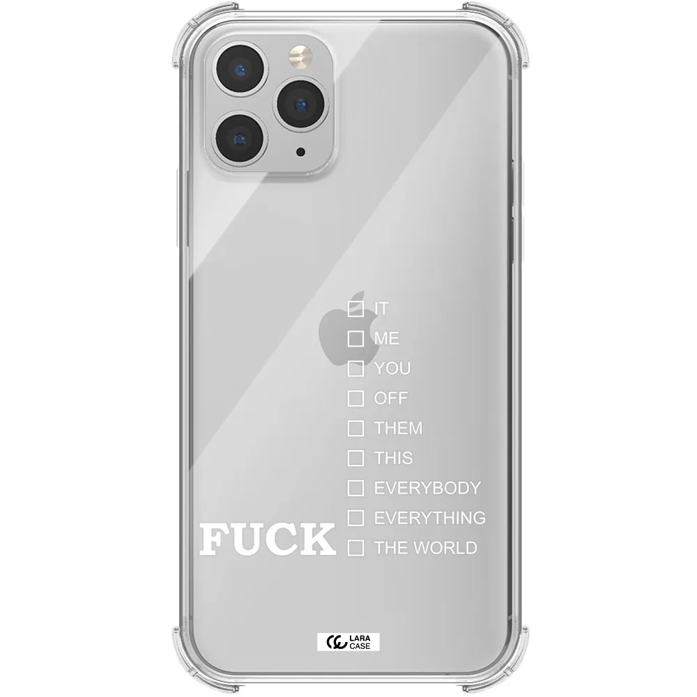 F#*K Ways Apple iPhone 11 pro max Clear PC Case