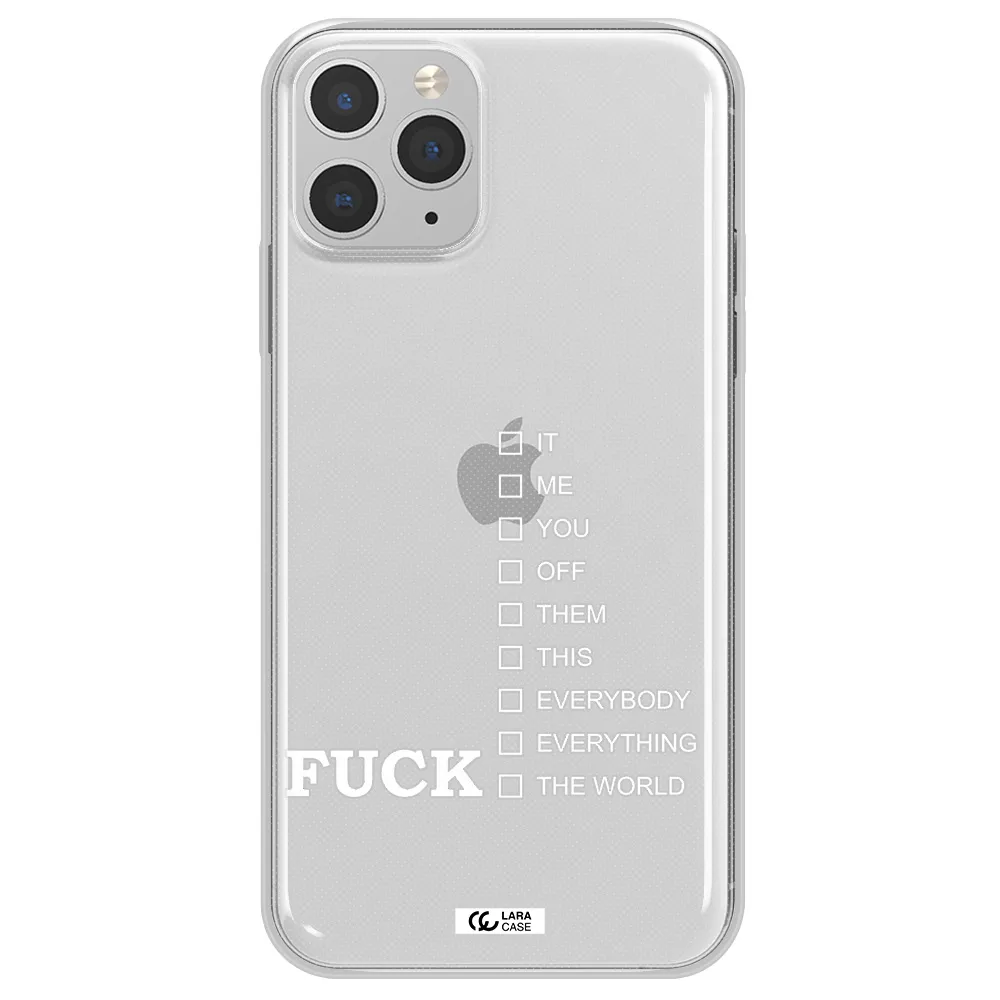 F#*K Ways Apple iPhone 11 pro max Clear TPU Case