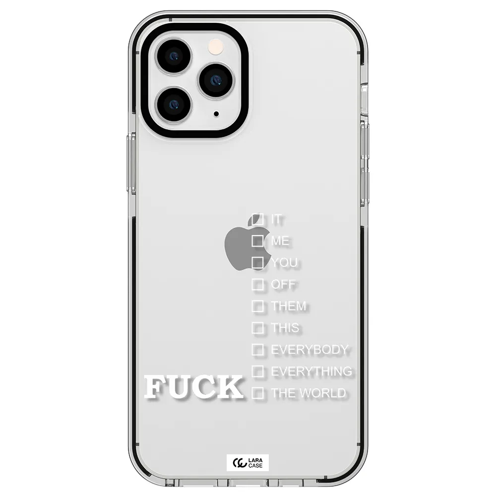 F#*K Ways Apple iPhone 11 pro max impact black border Case
