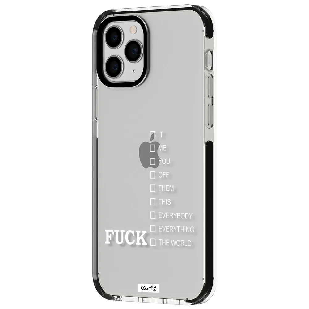 F#*K Ways Apple iPhone 11 pro max impact black border Case