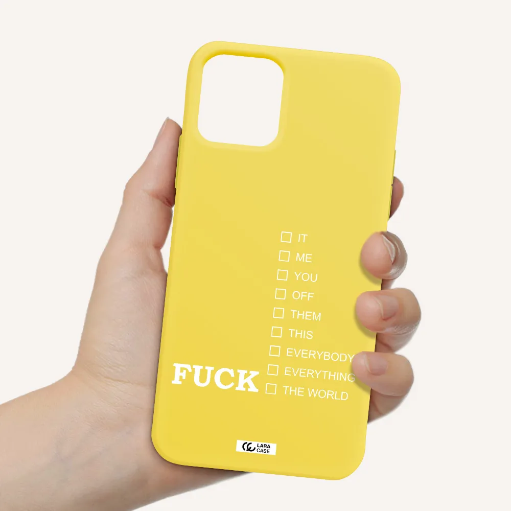 F#*K Ways Apple iPhone 11 pro max Silicone canary yellow Case