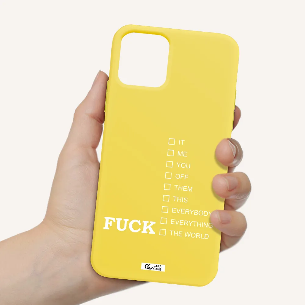 F#*K Ways Apple iPhone 11 pro Silicone canary yellow Case