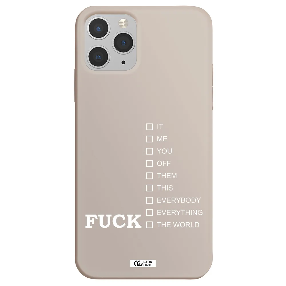 F#*K Ways Apple iPhone 11 pro Silicone Stone Case