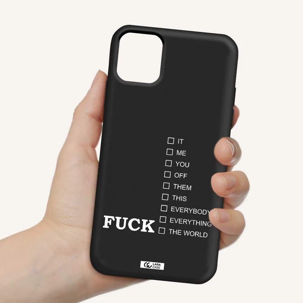 F#*K Ways Apple iPhone 11 Silicone black Case