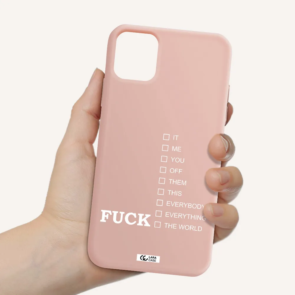 F#*K Ways Apple iPhone 11 Silicone pastel pink Case
