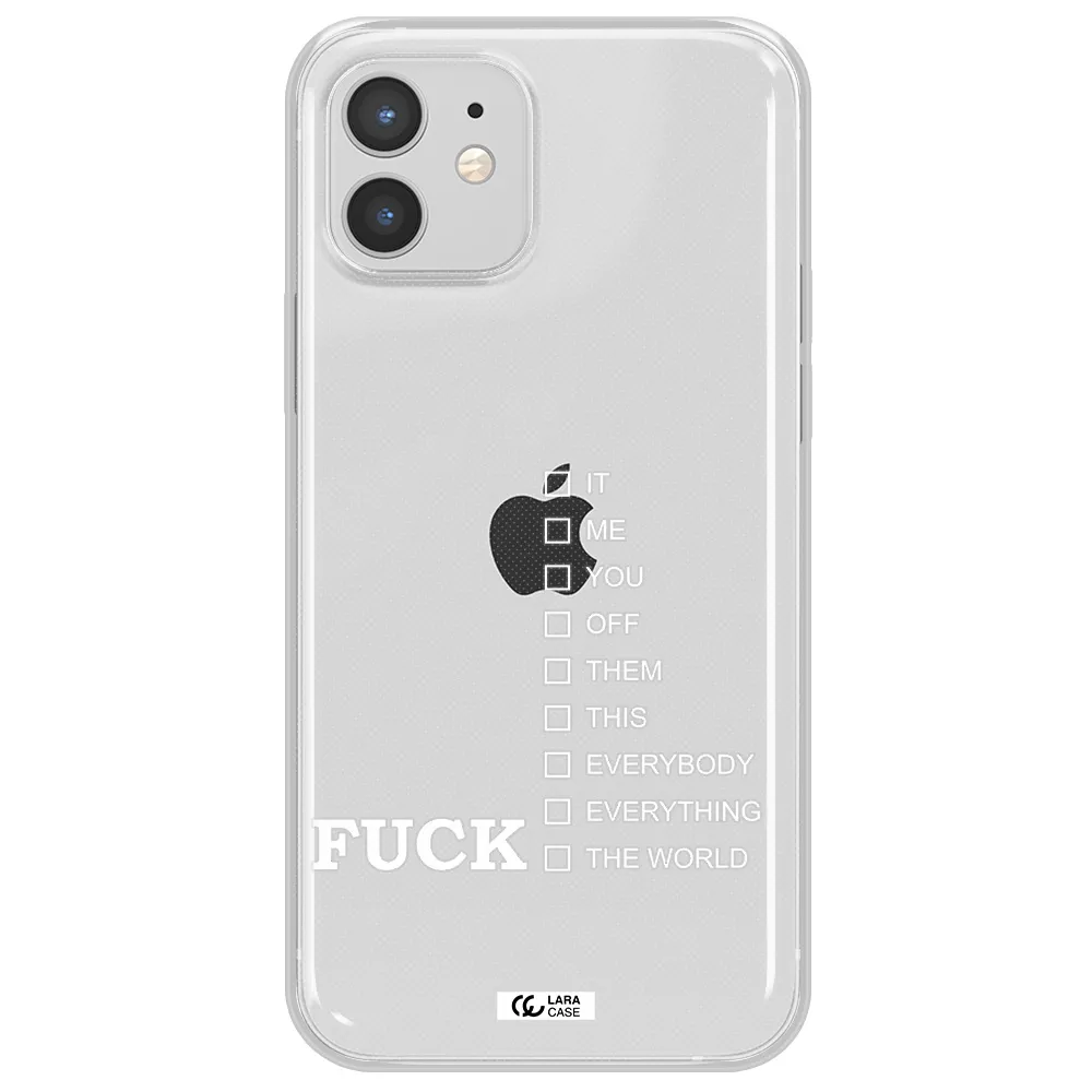 F#*K Ways Apple iPhone 12 Clear TPU Case