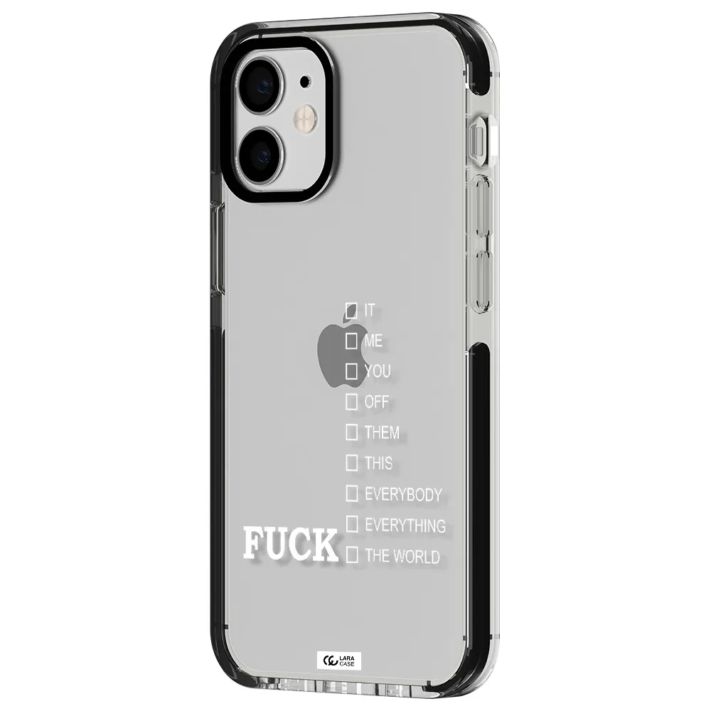 F#*K Ways Apple iPhone 12 mini impact black border Case