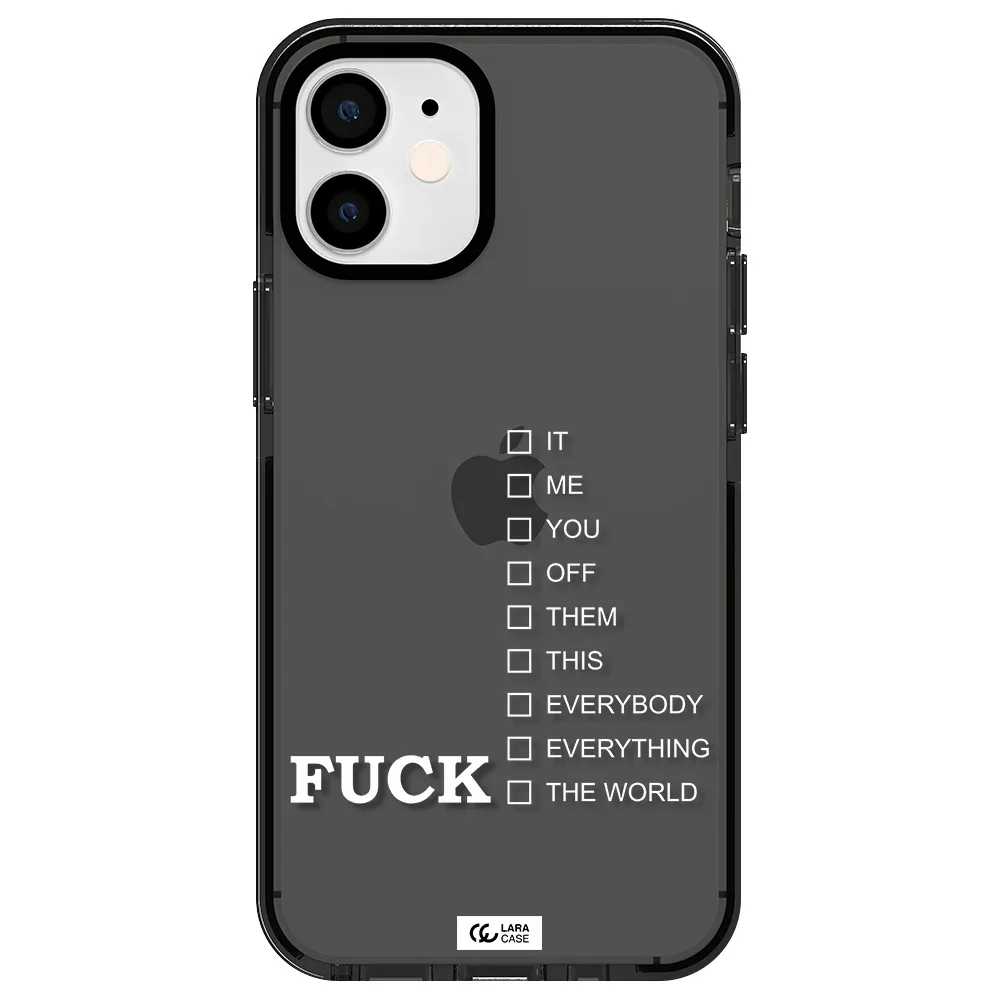 F#*K Ways Apple iPhone 12 mini impact Smoke Black Case