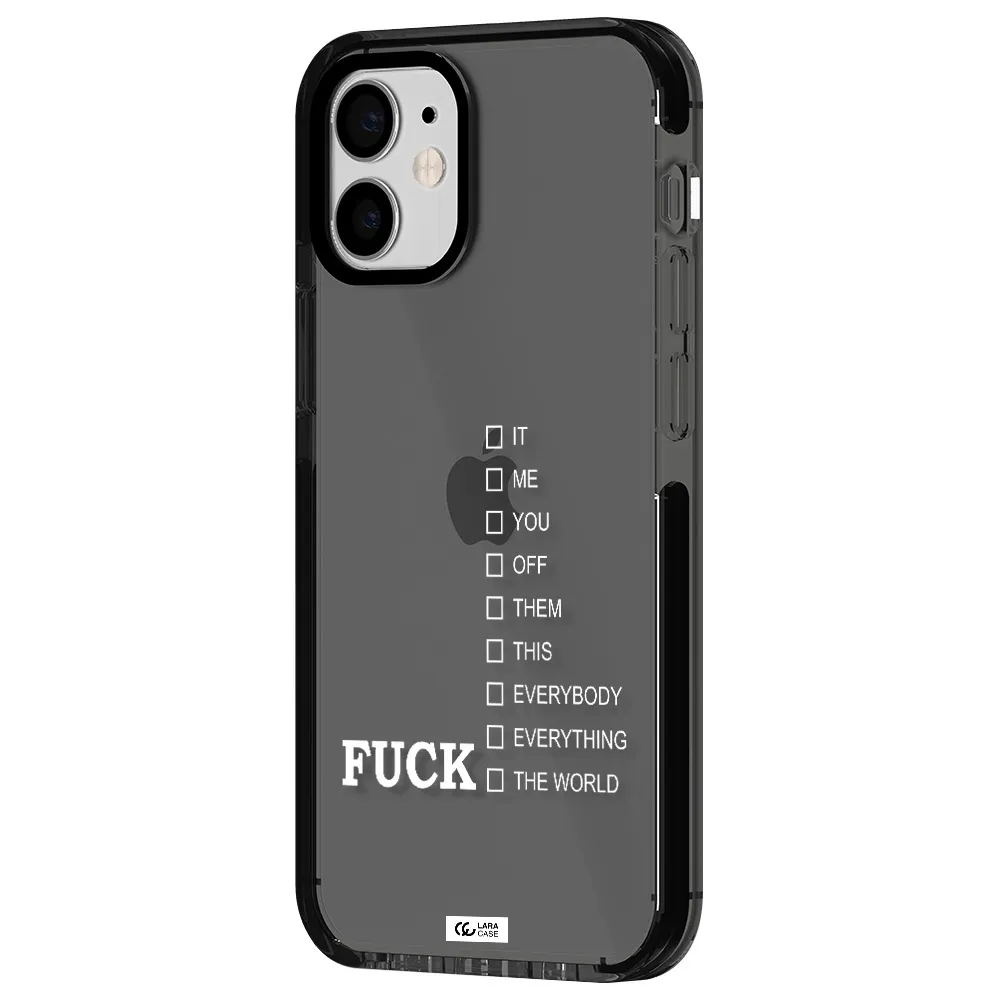 F#*K Ways Apple iPhone 12 mini impact Smoke Black Case