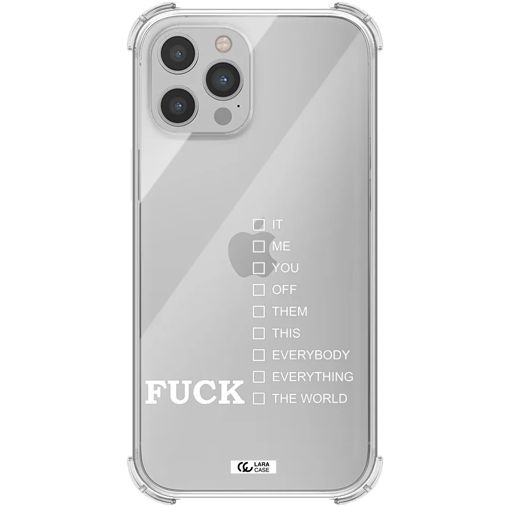 F#*K Ways Apple iPhone 12 pro Clear PC Case