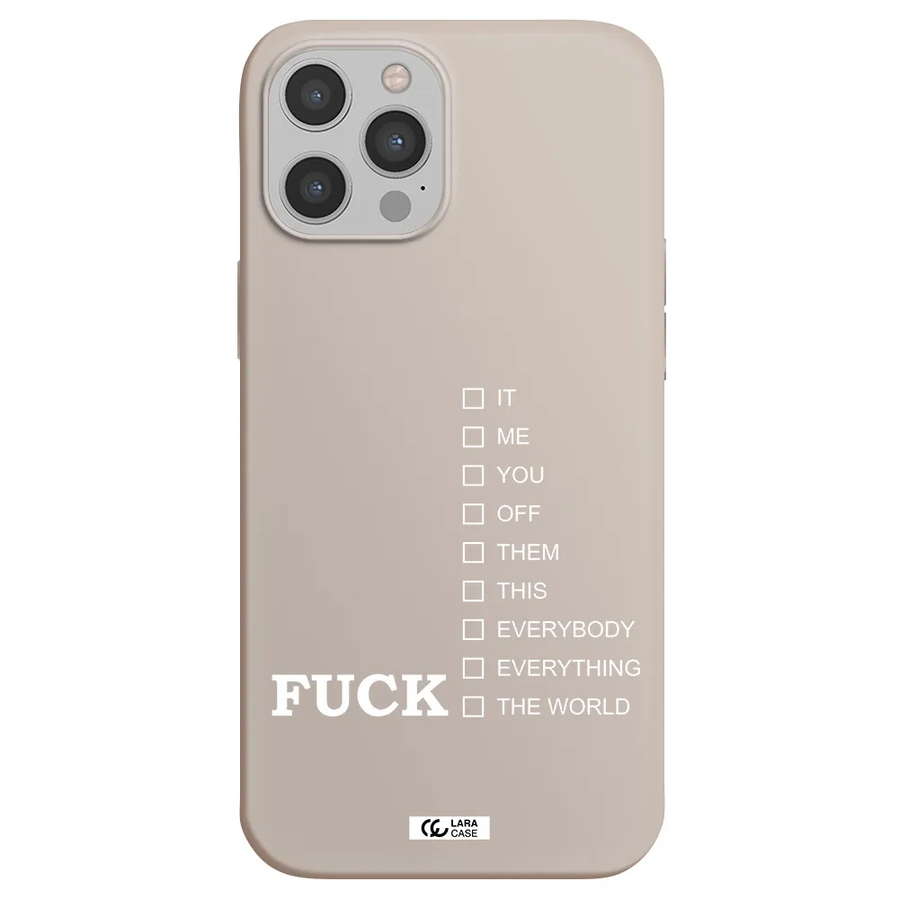F#*K Ways Apple iPhone 12 pro max Silicone Stone Case